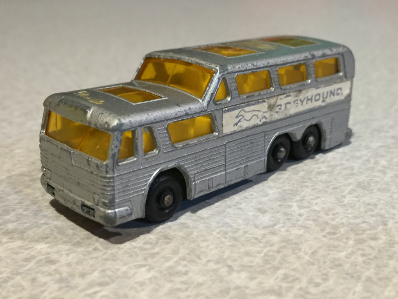 The ‘67-69 produced Matchbox regular wheel Greyhound.